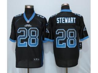 Carolina Panthers 28 Jonathan Stewart Drift Fashion Black Elite Jersey
