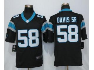 Carolina Panthers 58 Thomas Davis Sr Black Limited Jersey