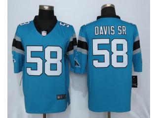 Carolina Panthers 58 Thomas Davis Sr Blue Limited Jersey