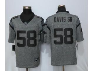 Carolina Panthers 58 Thomas Davis Sr Blue Limited JerseyCarolina Stitched Gridiron Gray Jersey
