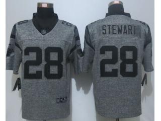 Carolina Panthers 28 Jonathan Stewart Stitched Gridiron Gray Limited Jersey