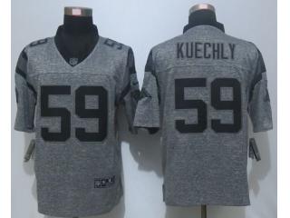 Carolina Panthers 59 Luke Kuechly Stitched Gridiron Gray Limited Jersey
