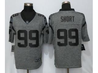 Carolina Panthers 99 Kawann Short Stitched Gridiron Gray Limited Jersey