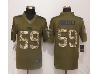 Carolina Panthers 59 Luke Kuechly Green Salute To Service Limited Jersey
