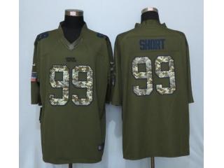 Carolina Panthers 99 Kawann Short Green Salute To Service Limited Jersey