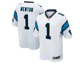 Carolina Panthers 1 Cam Newton Football Jersey White