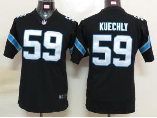 Youth Carolina Panthers 59 Luke Kuechly Black Elite Jersey