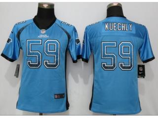 Youth Carolina Panthers 59 Luke Kuechly Drift Fashion Blue Elite Jersey
