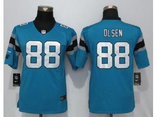 Youth Carolina Panthers 88 Greg Olsen Blue Elite Jersey