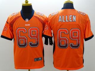 Chicago Bears 69 Jared Allen Drift Fashion Orange Elite Jersey