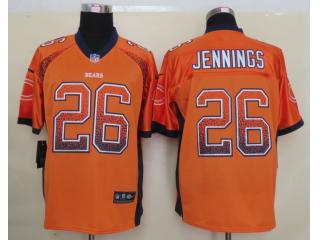 Chicago Bears 26 Tim Jennings Drift Fashion Orange Elite Jersey