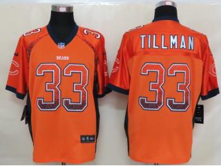 Chicago Bears 33 Charles Tillman Drift Fashion Orange Elite Jersey