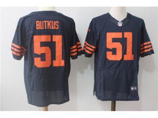 Chicago Bears 51 Dick Butkus Elite Football Jersey Navy Blue