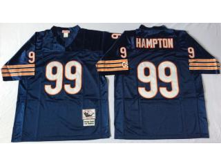 Chicago Bears 99 Dan Hampton Football Jersey Blue Retro