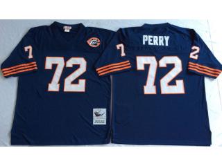 Chicago Bears 72 William Perry Football Jersey Blue Retro
