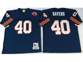 Chicago Bears 40 Gale Sayers Football Jersey Blue Retro