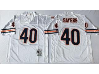 Chicago Bears 40 Gale Sayers Football Jersey Blue RetroChicago White Retro