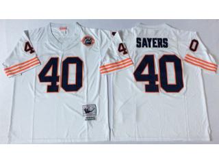 Chicago Bears 40 Gale Sayers Football Jersey Blue RetroChicago White Retro