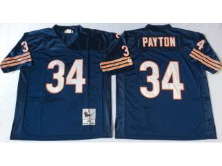 Chicago Bears 34 Walter Payton Football Jersey Blue Retro