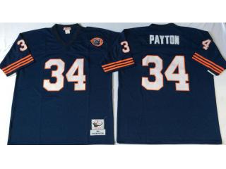 Chicago Bears 34 Walter Payton Football Jersey Blue Retro