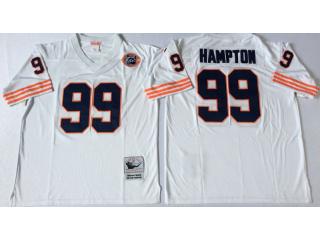 Chicago Bears 99 Dan Hampton Football Jersey White Retro