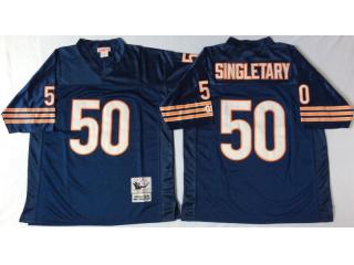 Chicago Bears 50 Mike Singletary Football Jersey Blue Retro