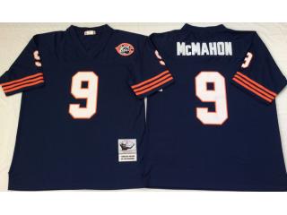 Chicago Bears 9 Jim McMahon Football Jersey Blue Retro