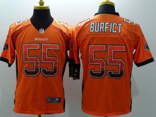 Cincinnati Bengals 55 Vontaze Burfict USA Flag Fashion Black Elite JerseyCincinnati Drift Orange Jer...