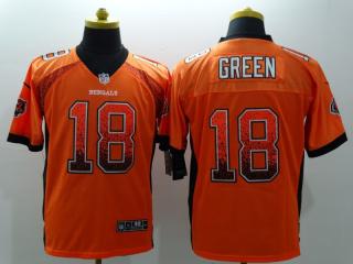 Cincinnati Bengals 18 A.J. Green Drift Fashion Orange Elite Jersey