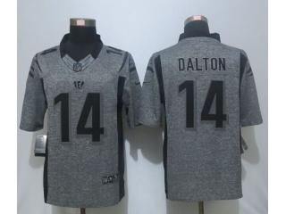 Cincinnati Bengals 14 Andy Dalton Stitched Gridiron Gray Limited Jersey