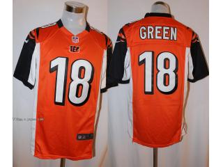 Cincinnati Bengals 18 A.J. Green FootBall Jersey Orange