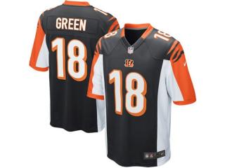 Cincinnati Bengals 18 A.J. Green FootBall Jersey Black