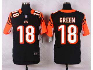 Cincinnati Bengals 18 A.J. Green Football Jersey Black