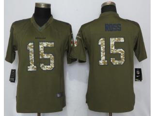 Women Cincinnati Bengals 15 John Ross Green Salute To Service Limited Jersey