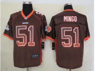 Cleveland Browns 51 Barkevious Mingo Drift Fashion Brown Elite Jersey