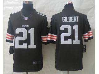 Cleveland Browns 21 Justin Gilbert Limited Jersey Brown