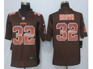 Cleveland Browns 23 Joe Haden Pro Bowl Grey Elite JerseyCleveland 32 Jim Brown Strobe Limited Jersey