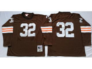 Cleveland Browns 32 Jim Brown Football Jersey Retro