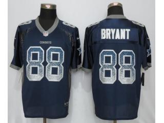 Dallas Cowboys 88 Dez Bryant Drift Fashion Blue Elite Jersey