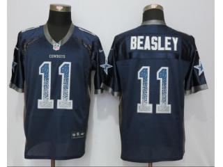 Dallas Cowboys 11 Cole Beasley Drift Fashion Blue Elite Jersey