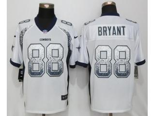 Dallas Cowboys 88 Dez Bryant Drift Fashion White Elite Jersey