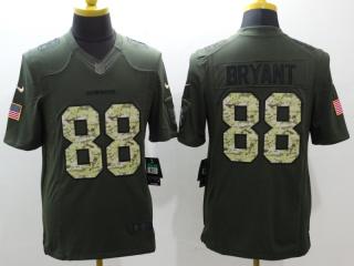 Dallas Cowboys 88 Dez Bryant Green Salute To Service Limited Jersey