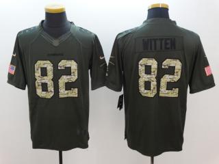 Dallas Cowboys 82 Jason Witten Green Salute To Service Limited Jersey