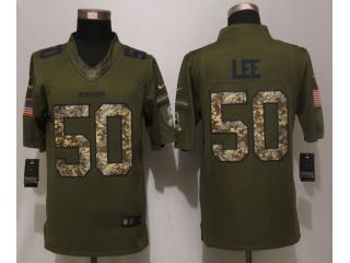 Dallas Cowboys 50 Sean Lee Green Salute To Service Limited Jersey