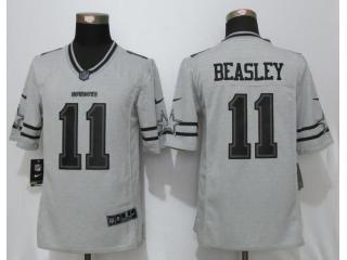 Dallas Cowboys 11 Cole Beasley Nike Gridiron Gray II Limited Jersey