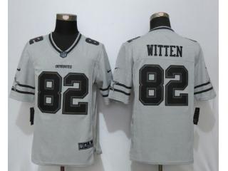 Dallas Cowboys 82 Jason Witten Nike Gridiron Gray II Limited Jersey