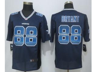 Dallas Cowboys 88 Dez Bryant Navy Blue Strobe Limited Jersey