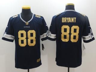 Dallas Cowboys 88 Dez Bryant Gold Football Jersey Legend Navy Blue