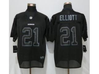 Dallas Cowboys 21 Ezekiel Elliott Lights Out Black Elite Jersey