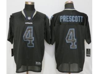 Dallas Cowboys 4 Dak Prescott Lights Out Black Elite Jersey